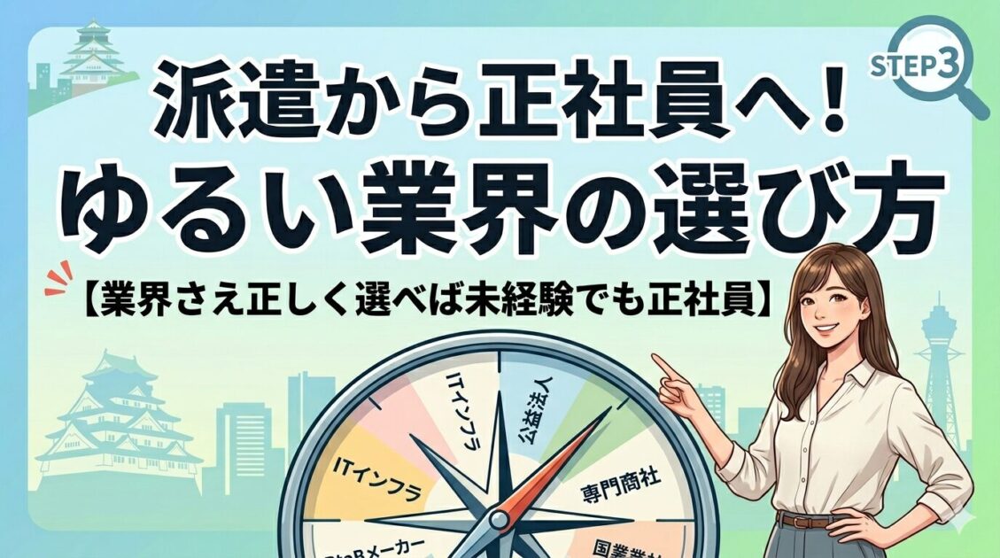 【20代未経験OK】ゆるい業界・職種10選！自分軸から判断する仕事の選び方を解説！